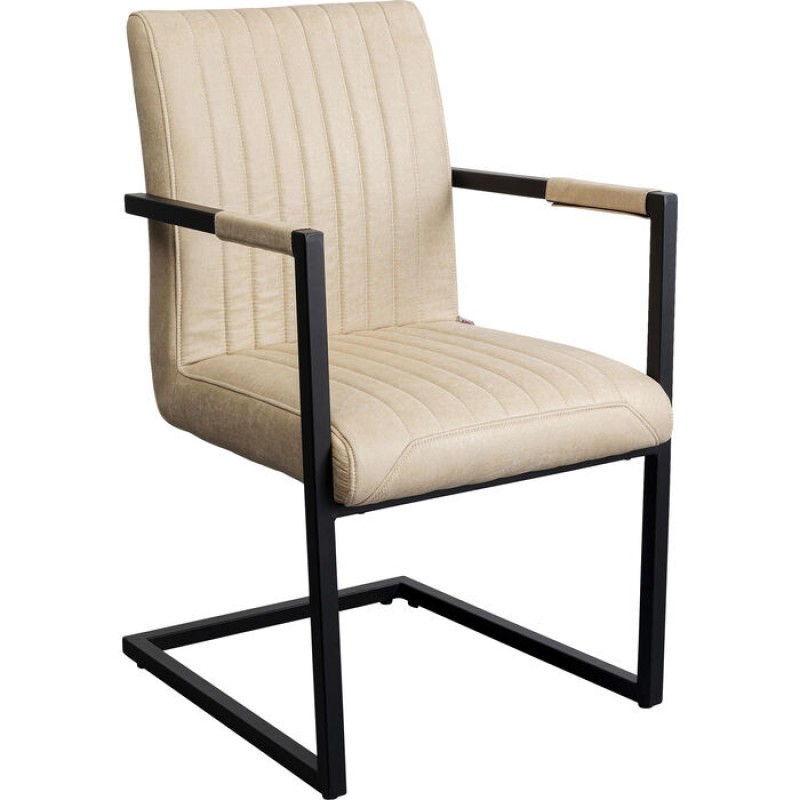 Cantilever Armchair Thamos Beige